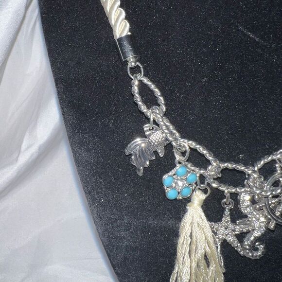 Beach/Sea Theme‎ Charm Silk Cord Necklace - Picture 4 of 8